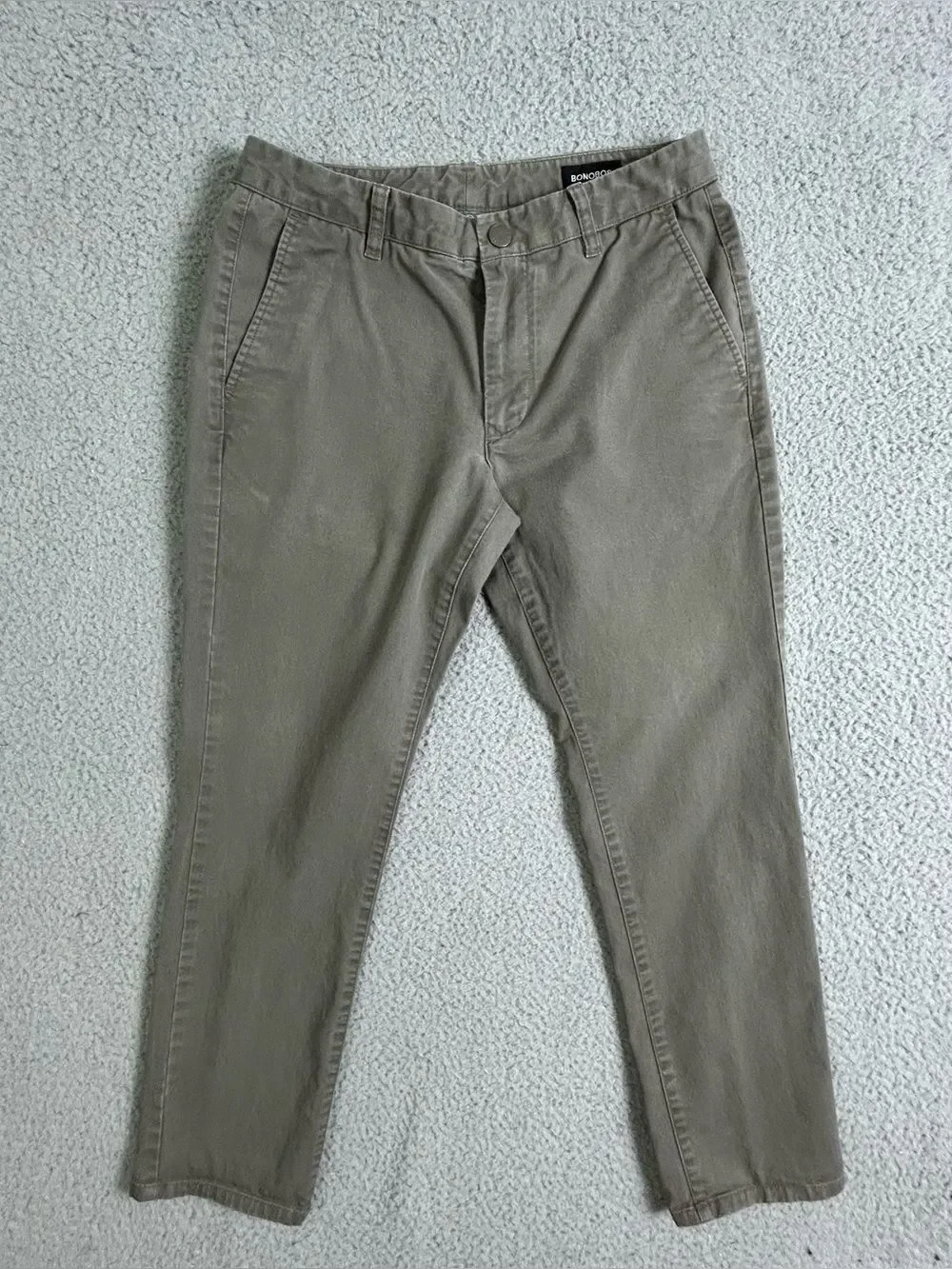 Bonobos Men's Olive Chino Pants - Classic Straight Fit size 31-28